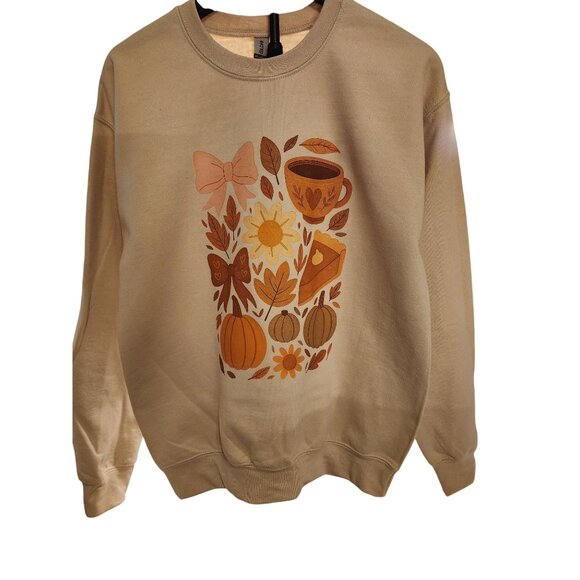 Gildan Halloween Sweatshirt, Pumpkin Spice & Cozy Vibes, Fall Shirt - Picture 2 of 7